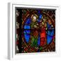 Window W6 Depicting a Scene from the Life of the Virgin Mary: Joseph Is Reassured-null-Framed Giclee Print