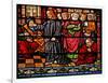 Window W6 Depicting Christ Preaching-null-Framed Giclee Print