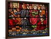 Window W6 Depicting Christ Preaching-null-Framed Giclee Print