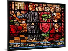 Window W6 Depicting Christ Preaching-null-Mounted Giclee Print