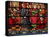 Window W6 Depicting Christ Preaching-null-Stretched Canvas