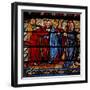 Window W6 Depicting Christ with the Apostles as Lazarus Is Raised from the Dead-null-Framed Giclee Print