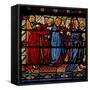 Window W6 Depicting Christ with the Apostles as Lazarus Is Raised from the Dead-null-Framed Stretched Canvas