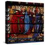 Window W6 Depicting Christ with the Apostles as Lazarus Is Raised from the Dead-null-Stretched Canvas