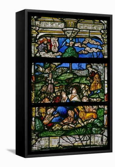 Window W6 Depicting Daniel in the Lions' Den-null-Framed Stretched Canvas