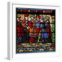 Window W6 Depicting Pharisees in the Synagogue-null-Framed Giclee Print