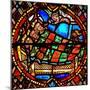 Window W6 Depicting the Magi are Warned in a Dream-null-Mounted Giclee Print