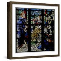 Window W7 Depicting Christ Preaching-null-Framed Giclee Print