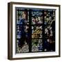 Window W7 Depicting Christ Preaching-null-Framed Giclee Print