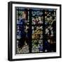 Window W7 Depicting Christ Preaching-null-Framed Giclee Print