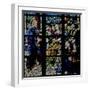 Window W7 Depicting Christ Preaching-null-Framed Giclee Print