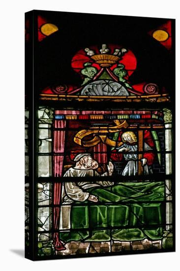 Window W8 Depicting Constantine,  Revelation on His Deathbad-null-Stretched Canvas