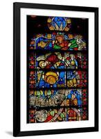 Window W8 Depicting Details of the Tree of Life-null-Framed Giclee Print