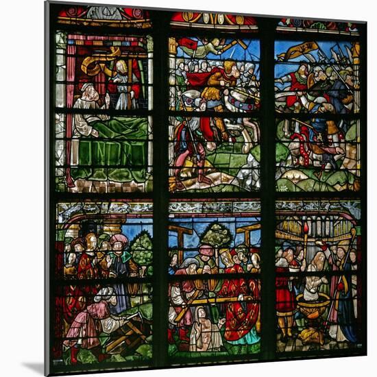 Window W8 Depicting St Helen and the Finding of the Cross with the Emperor Constantine-null-Mounted Giclee Print