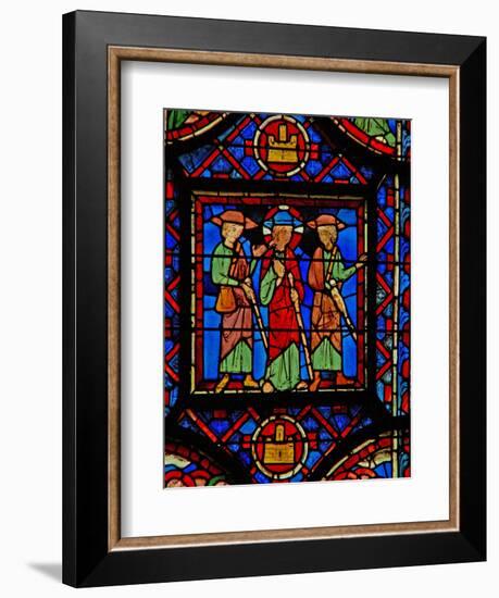 Window W8 the Resurrection Cycle - the Road to Emmaus-null-Framed Giclee Print