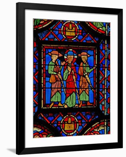 Window W8 the Resurrection Cycle - the Road to Emmaus-null-Framed Giclee Print