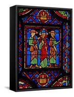 Window W8 the Resurrection Cycle - the Road to Emmaus-null-Framed Stretched Canvas