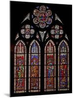 Window W9 Depicting Holy Roman Emperors: Charles Martel, Charlemagne, Pepin the Short, Louis the…-null-Mounted Giclee Print