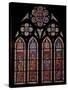 Window W9 Depicting Holy Roman Emperors: Charles Martel, Charlemagne, Pepin the Short, Louis the…-null-Stretched Canvas