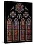 Window W9 Depicting Holy Roman Emperors: Charles Martel, Charlemagne, Pepin the Short, Louis the…-null-Stretched Canvas