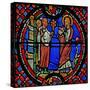Window W9 Depicting St Andrew Is Welcomed at Nicea-null-Stretched Canvas