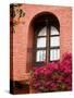 Window With Balcony, San Miguel De Allende, Guanajuato State, Central Mexico-Julie Eggers-Stretched Canvas