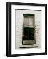 Window with Flower Box in Front of It-Nora Hernandez-Framed Giclee Print