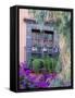 Window with Geraniums, San Miguel De Allende, Mexico-Alice Garland-Framed Stretched Canvas