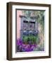 Window with Geraniums, San Miguel De Allende, Mexico-Alice Garland-Framed Premium Photographic Print