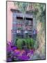 Window with Geraniums, San Miguel De Allende, Mexico-Alice Garland-Mounted Premium Photographic Print