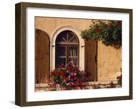 Window with Shutters and Window Box, Italy, Europe-Hart Kim-Framed Photographic Print