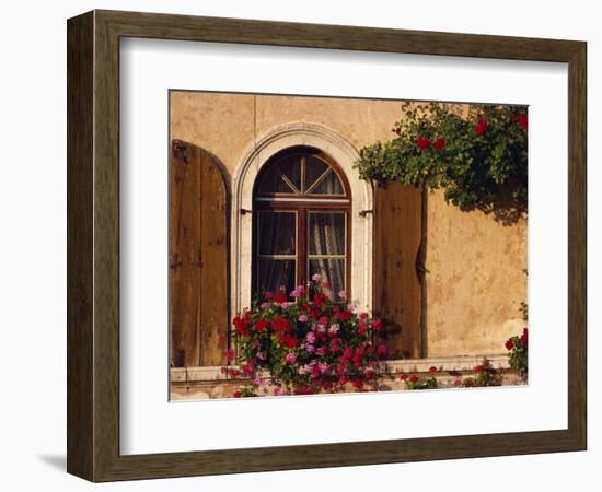 Window with Shutters and Window Box, Italy, Europe-Hart Kim-Framed Photographic Print