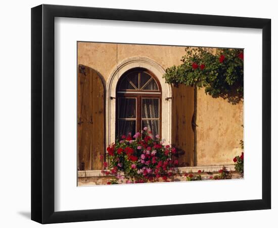 Window with Shutters and Window Box, Italy, Europe-Hart Kim-Framed Photographic Print