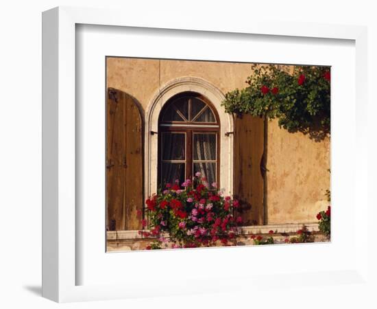 Window with Shutters and Window Box, Italy, Europe-Hart Kim-Framed Photographic Print