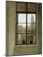 Window with View of a Park-Caspar David Friedrich-Mounted Giclee Print