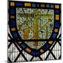 Window Ww Depicting a Shield with the Instruments of the Passion-null-Mounted Giclee Print