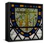 Window Ww Depicting a Shield with the Instruments of the Passion-null-Framed Stretched Canvas