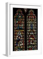 Window Ww Depicting the Ascension; also God at the Coronation of the Virgin-null-Framed Giclee Print