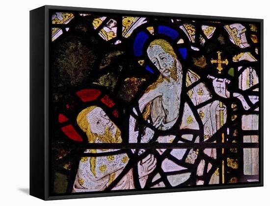 Window Ww Depicting the Doubting St Thomas-null-Framed Stretched Canvas