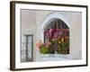 Windows and Flowers in Village, Cappadoccia, Turkey-Darrell Gulin-Framed Photographic Print