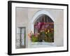 Windows and Flowers in Village, Cappadoccia, Turkey-Darrell Gulin-Framed Photographic Print