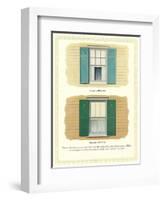 Windows and Shutters-null-Framed Art Print