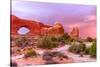 Windows. Arches National Park. Utah, USA.-Tom Norring-Stretched Canvas