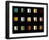 Windows at Night - Building Lights-pzAxe-Framed Photographic Print