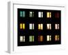 Windows at Night - Building Lights-pzAxe-Framed Photographic Print