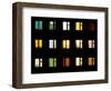 Windows at Night - Building Lights-pzAxe-Framed Photographic Print