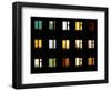 Windows at Night - Building Lights-pzAxe-Framed Photographic Print