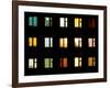 Windows at Night - Building Lights-pzAxe-Framed Photographic Print