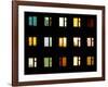 Windows at Night - Building Lights-pzAxe-Framed Photographic Print