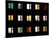 Windows at Night - Building Lights-pzAxe-Mounted Photographic Print